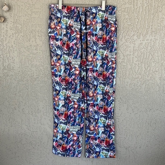 Star Wars Empire Strikes Back Print Button Fly Loungewear Pajama Pants - Picture 2 of 10